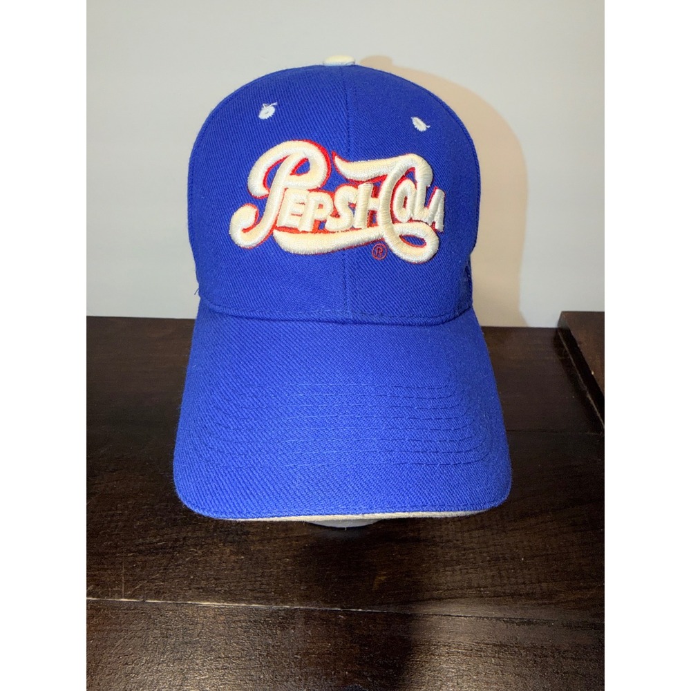 Pepsi Cola Baseball Cap‎ Royal Blue Embroidered Logo Adjustable Hat One Size
